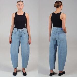 Etica Cassel Ultra High Barrel Jeans Size 24 NWT Atwood